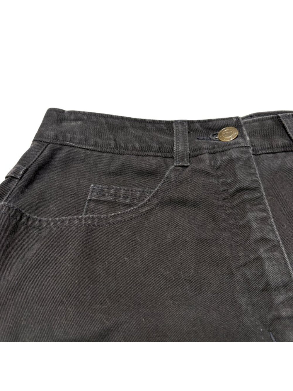 Talbots Black Denim Skirt Women’s Size 2 Classic Casual Style - Picture 3 of 8